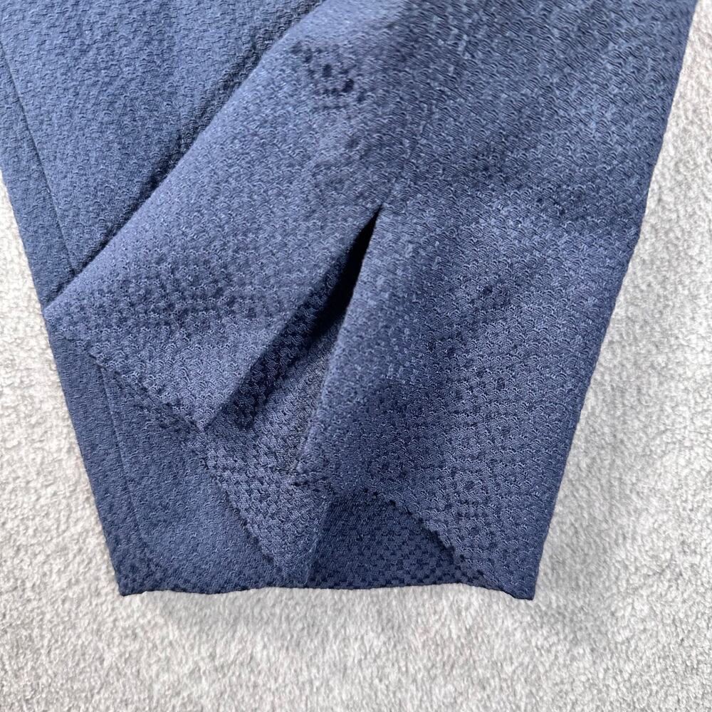 Zac & Rachel Navy Blue Textured Slim Ankle Pants Women's 18W New Straight Leg - Picture 2 of 12